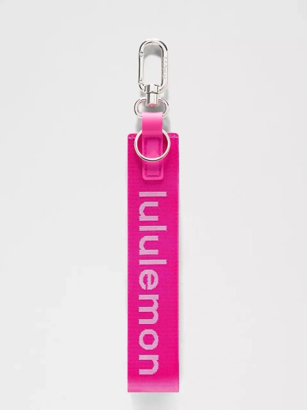 Lululemon Never Lost Keychain- Sonic Pink/Pink Pearl/Silver